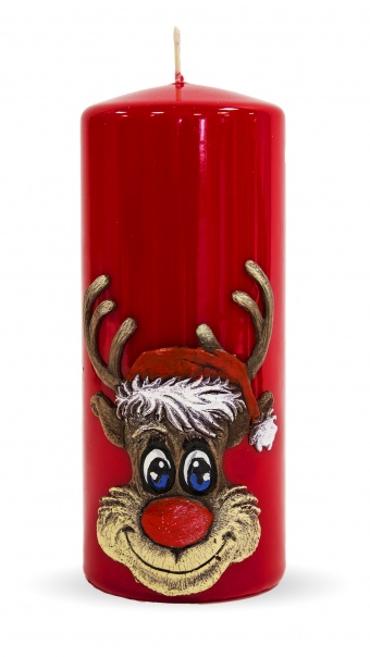 Pl červená Rudolf sviečka valček veľký