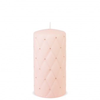 Pl práškový ružový matný valček na sviečky Medium