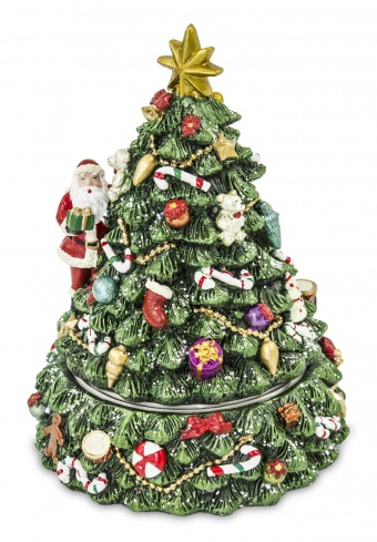 Rotujúce vianočný stromček s hudobným boxom