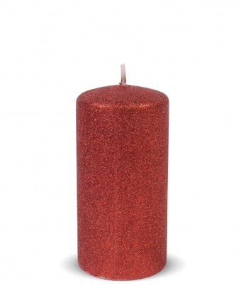 En red glamur roller sviečka Medium